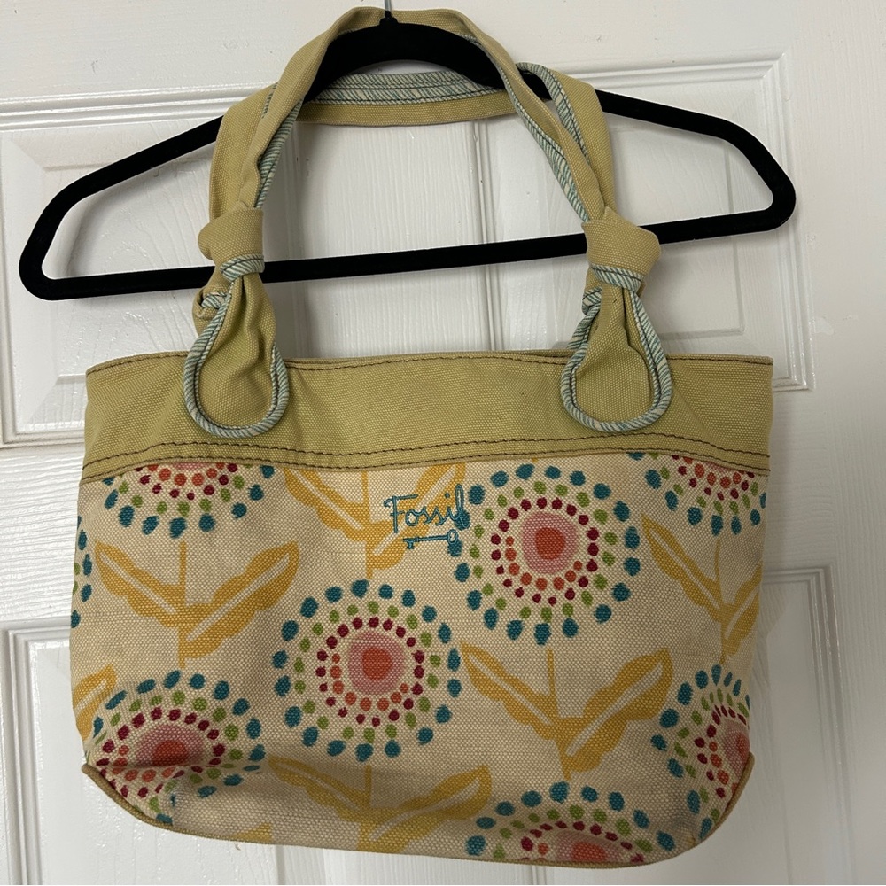Fossil long live vintage canvas purse
